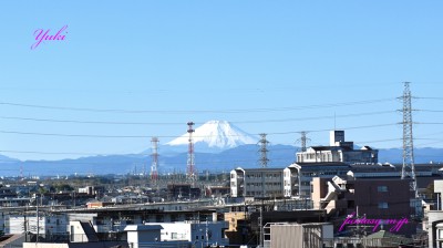 富士山　白くなったね